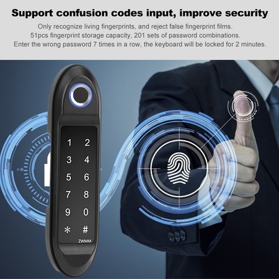 Intelligent Lock Password Biometric Fingerprint Unlock Safety For Wardrobe F Fit