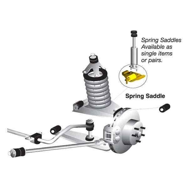 For Ford Mustang 1965-1973 Whiteline Front Coil Spring Saddle Assembly Foto 3 de 4