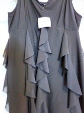 American Eagle Black Mini Shift Frilled Dress Size XL BRAND NEW with TAGS