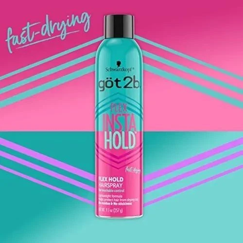 3 Pack Schwarzkopf got2b Flex Insta Hold Hairspray 9.1oz Fast Drying - Image 3 of 4