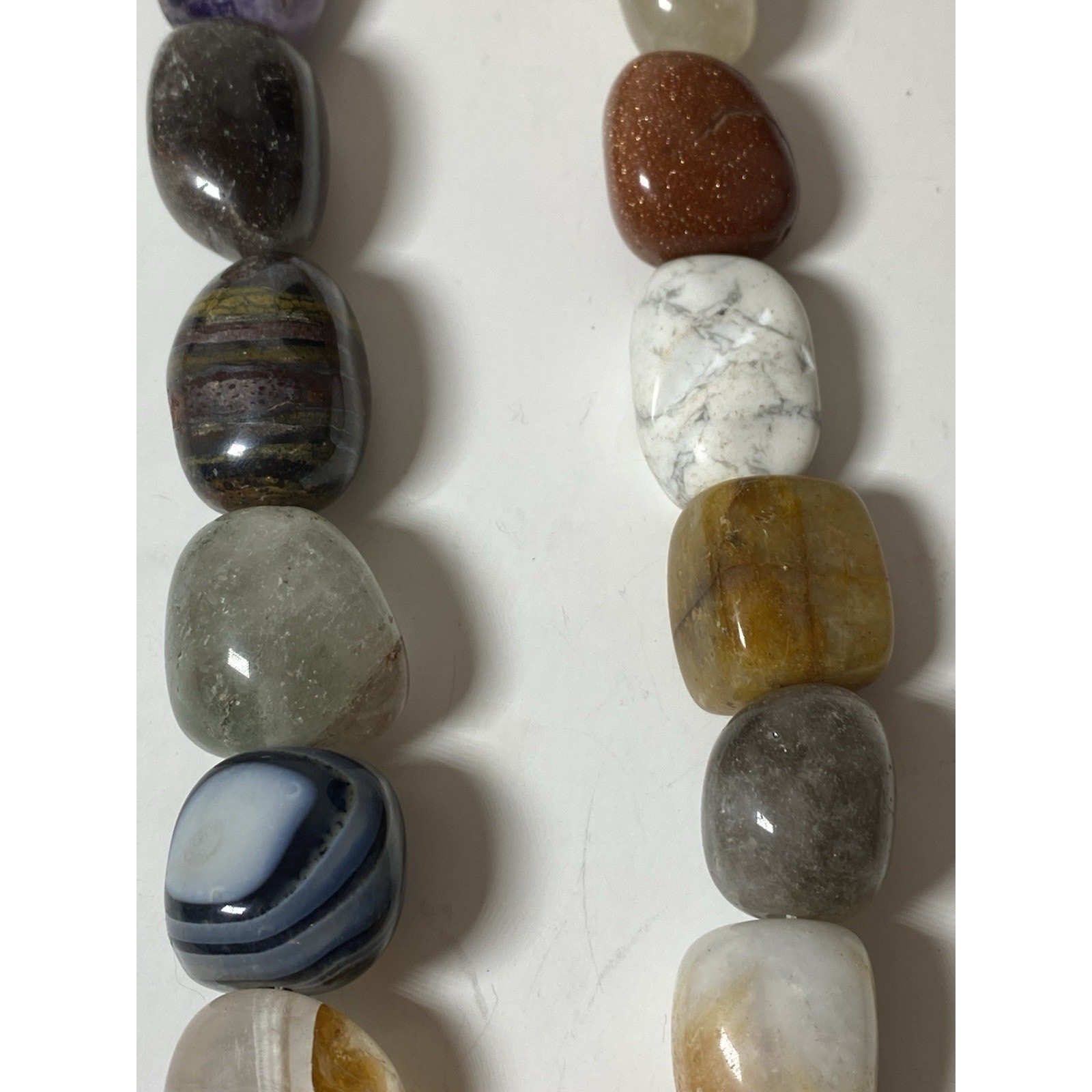 Multi Colored Multi Gemstone Beaded Necklace - image 3