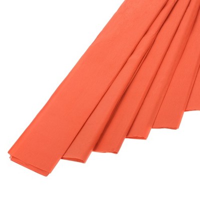 Für Crepe Paper 10 Rollen Dekoration 3,1ft L 2 Zoll B Orange Rot