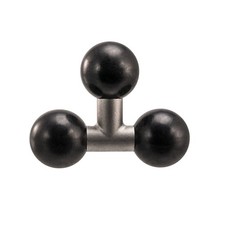 ARKON APT325MM T-Shaped Adapter with Three 25mm 1 Inch Rubber Ball Heads