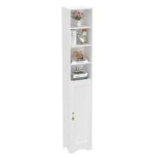 71 Inch Tall Storage Cabinet - 6 Adjustable Shelves, Bottom Enclosed Storage,...