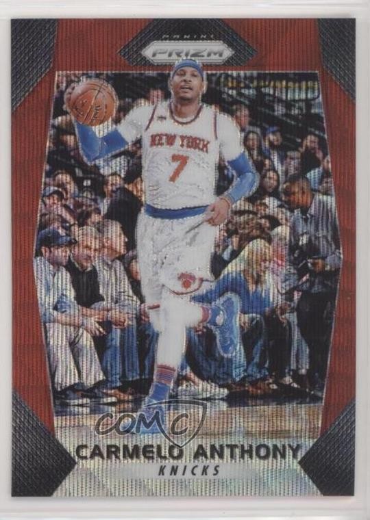 2017-18 Panini Prizm Ruby Wave Prizm Carmelo Anthony #279 HOF w5c