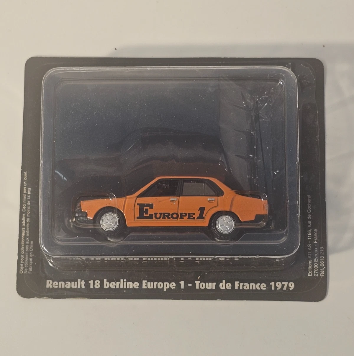 Voiture Miniature Renault 18 berline Europe 1 Tour de France 1979 Échelle 1/43