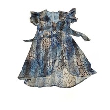 Womens Blue Leopard Print Pattern Marciano Guess Dress Size XS Preloved 