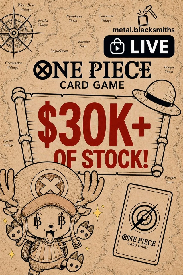 ⚡ MASSIVE ONE PIECE INVENTORY 📦 🎁 30K+ Stock 🎡Wheel Spin on $30+ Order