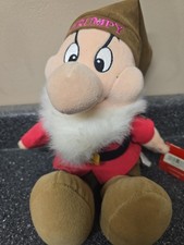 12" Grumpy Elf Disney Store Snow White 7 Dwarfs Stuffed Plush