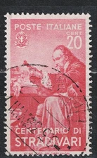 Italy Music Famous Violin maker Antonio Stradivari 100 Ann stamp 1944 B-1