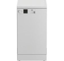 Beko DVS04X20W 45cm Slimline Freestanding Dishwasher, 10 places, 4 Programs