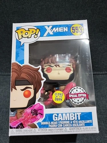 Funko Pop! Marvel: X-Men Gambit #553 Special Edition Glow in the Dark GITD