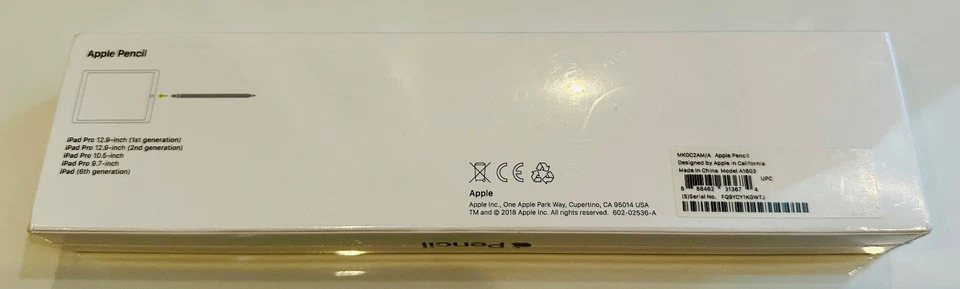 Apple Pencil Stylus for Apple iPad Pro &iPad 6th Gen A1603 MK0C2AM/A NEW SEALED - Image 2 of 3