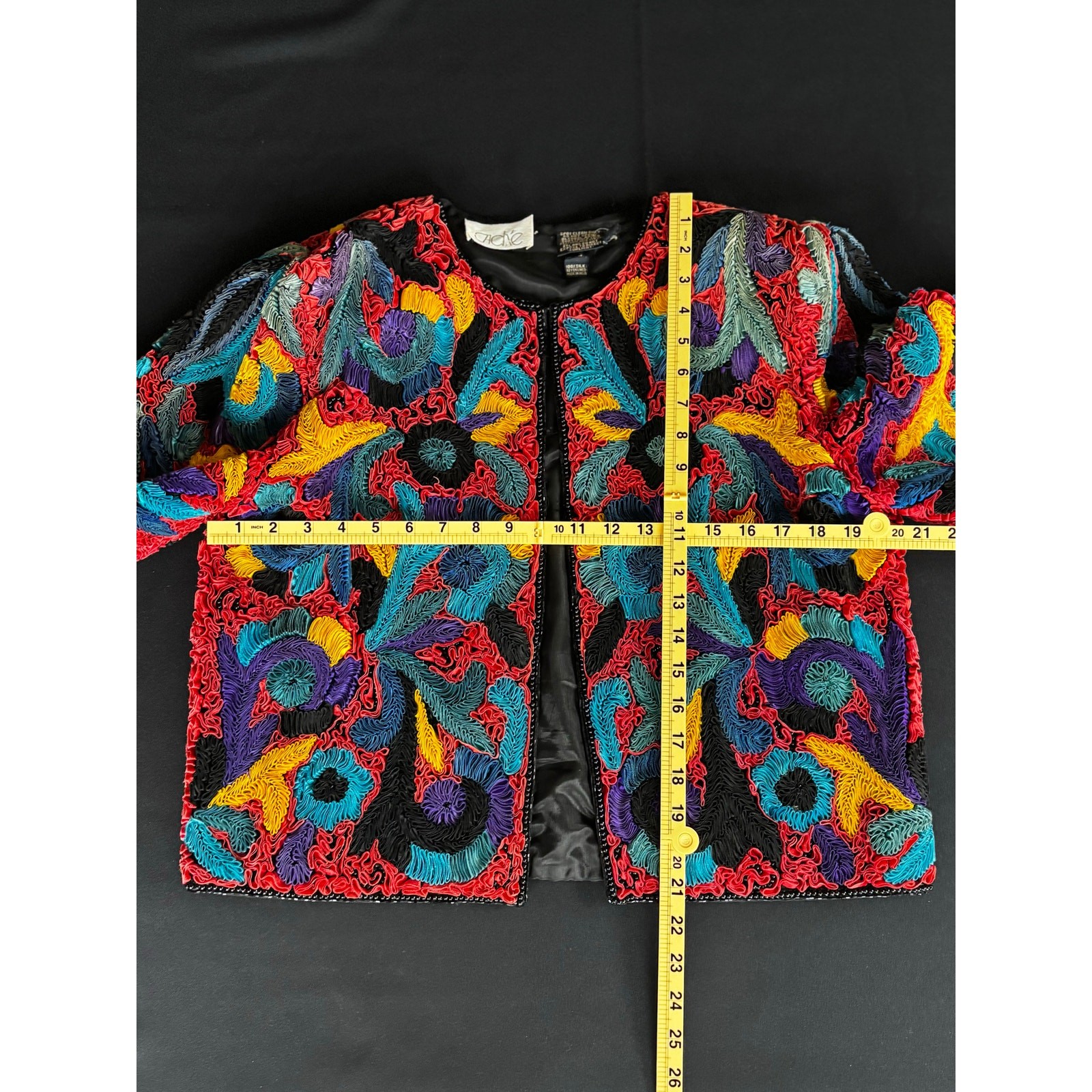 Vintage Cache Silk Art Jacket - image 5