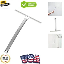 Durable Rust-Proof Shower Squeegee with Extendable Handle - Polished Finish