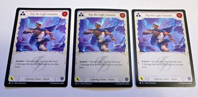 3x FAB Trip the Light Fantastic (Red) - Rosetta - 1 Foil 2 Non