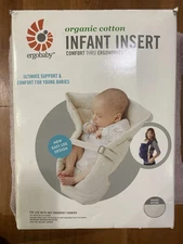ErgoBaby Carrier Easy Snug Infant Insert Cool Mesh - Newborn  WHITE   Ergo