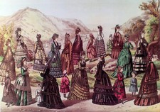 Antique Fashion Vintage POSTER.Home wall.Landscape Decor Art.1885