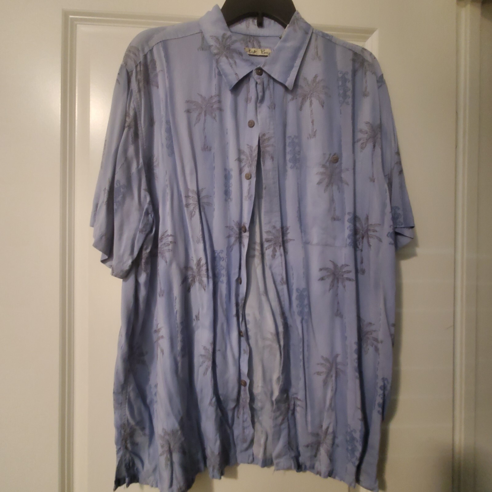 Batik Bay XL Men's Hawaiian Shirt- 100% Rayon- Tropical Beach Scene- Polynesia