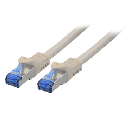 BIGtec 2 x 3m CAT7 Patchkabel grau Netzwerkkabel Ethernet Kabel Netzwerk