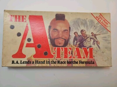 VINTAGE 1984 THE A-TEAM MR. T TV SERIES BOARD GAME BY PARKER BROS 99% COMPLETE