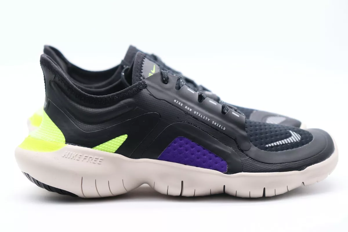 NIKE FREE RN 5.0 SHIELD RUNNING TRAINERS BLACK BV1224 001 WOMEN UK2.5