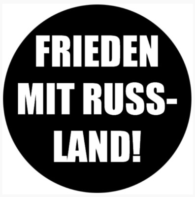 Peace With Russia Plain Vinyl Decal Sticker for Car Weatherproof 10cm