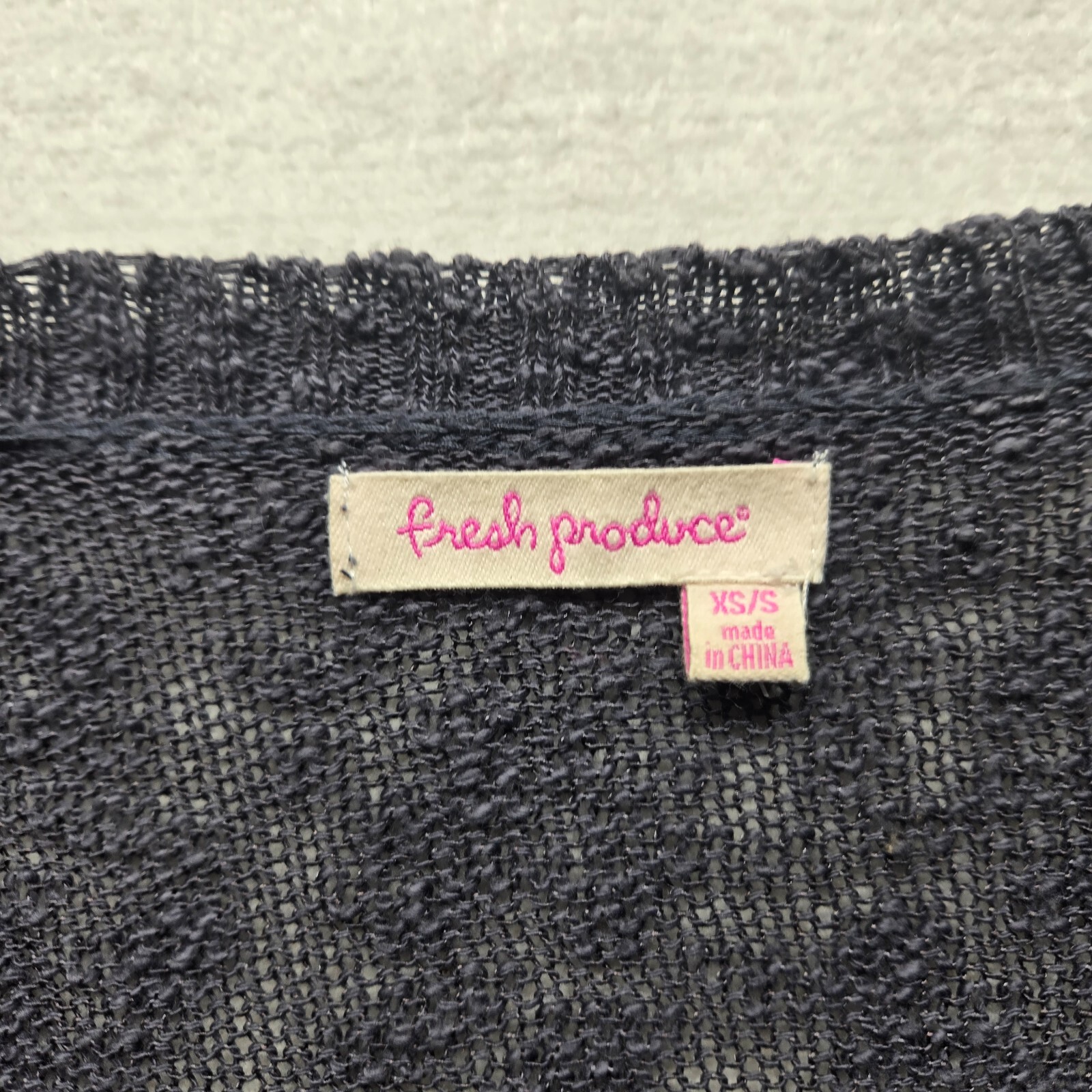 Fresh Produce Studio Solid Gray Top lightweight S… - image 2