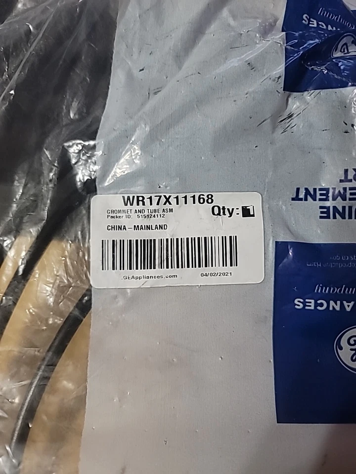 NUEVO OEM General Electric WR17X11168 OJAL Y TUBO ASM  Foto 2 de 3