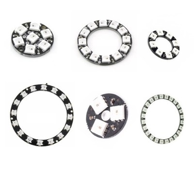 3-BIT 7-Bit 8-bit 12-bit 16-bit 24-bit  WS2812 5050 RGB Lamp Panel Round Led K9