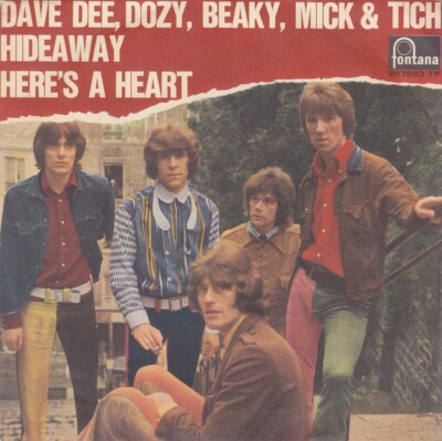 45 7'' Dave Dee, Dozy, Beaky, Mick & Tich - Hideaway / Here's A Heart Italy 1966