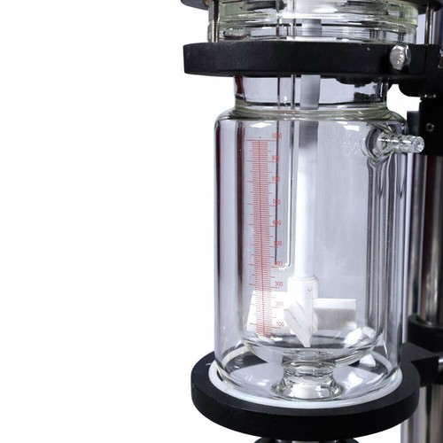 Reactor de vidrio con chaqueta de laboratorio 2 L recipiente de reacción química agitada pantalla digital - Imagen 10 de 12