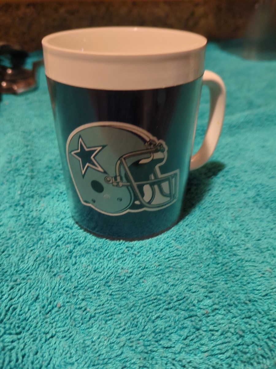 Dallas Cowboys Vintage NLF Thermo-Serv Coffee Mug Set of 2 As Is 51173