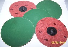 (5) MERIT 4" PowerLock Sanding Discs 120 grit - 08834167127