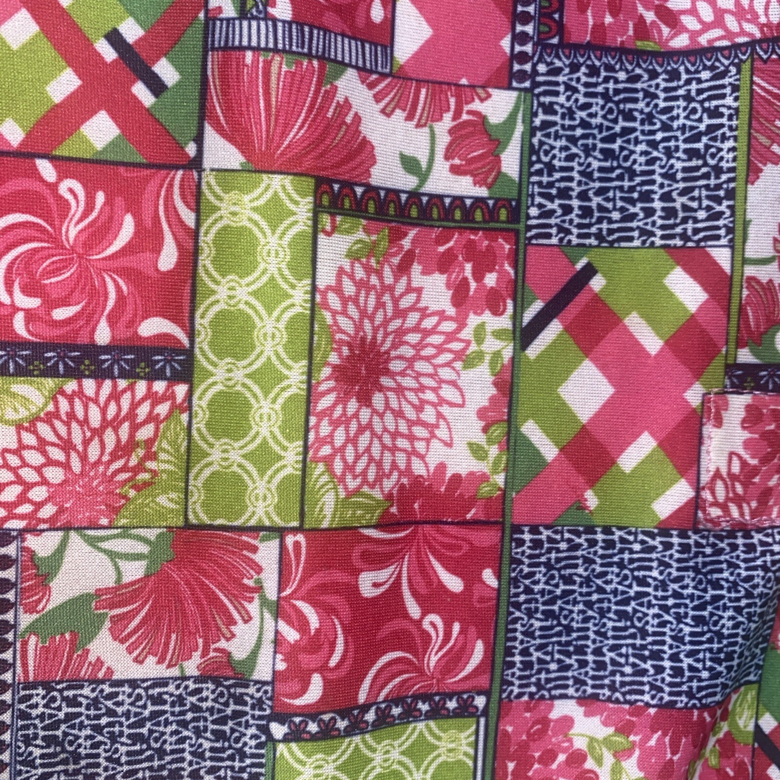 Lilly Pulitzer Patchwork Pattern Zippered Padded … - image 2