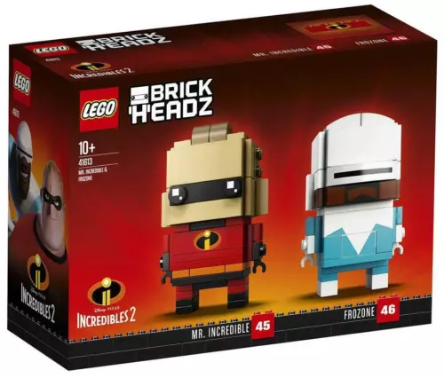 LEGO BRICKHEADZ INCREDIBLES - MR. INCREDIBLE AND FROZONE (41613) NEW NISB