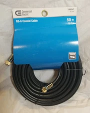 CE TECH 50 FT. RG-6 COAXIAL CABLE, NEW