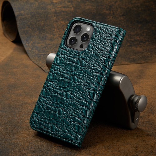 Genuine Leather Cover For iPhone 16 15 14 13 12 Pro Max 11 XR Phone Wallet Cases - Picture 3 of 38