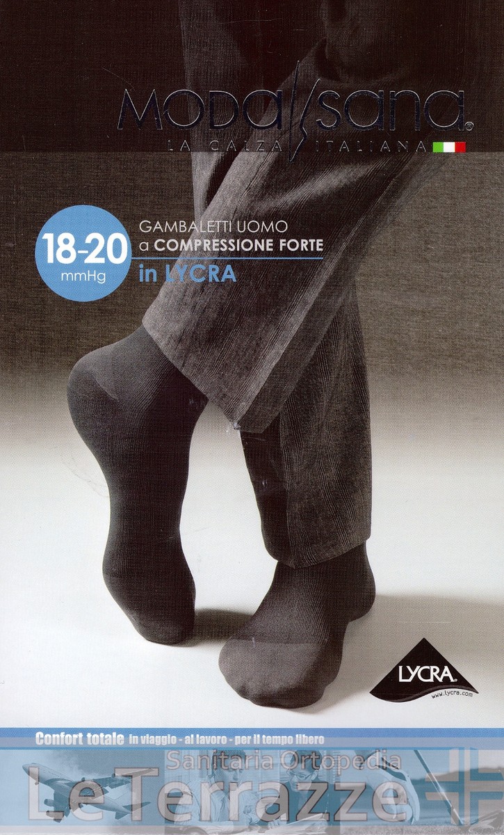 Modasana Gambaletti Lycra compressione forte 18mmHg calze uomo - Main Image