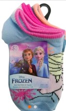 Frozen II Kids Ankle Socks 5 Pack Size 7-10