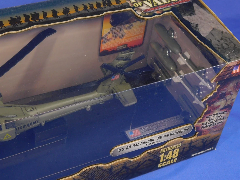 FORCES OF VALOR ENTHUSIASTS EDITION #80008 US AH-64A APACHE HELICOPTER 1:48 - Image 3 of 4
