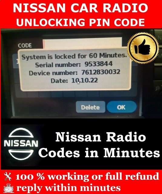 Radio code nissan almera