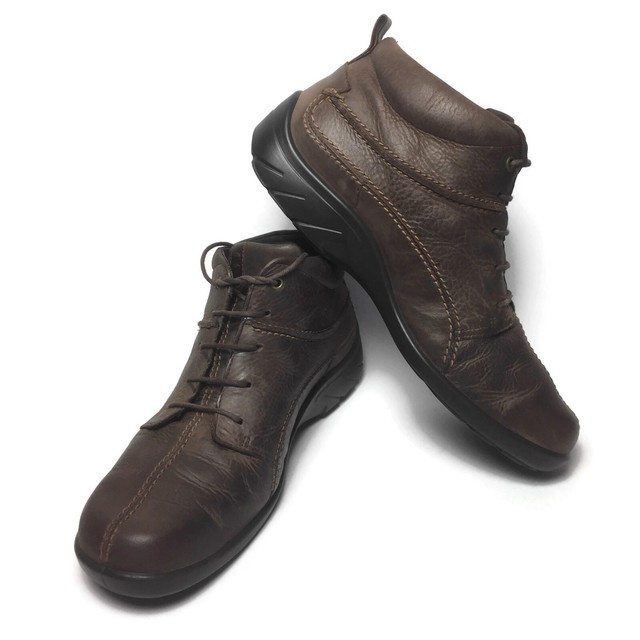 ecco lace up ankle boots