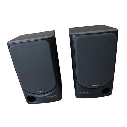 Aiwa SX N330 Speaker Set 3 Way Bass 40W Vintage 91425