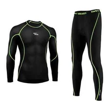 Mens Boys Body Armour Compression Baselayers Thermal Shirt Top Leggings Skin Set
