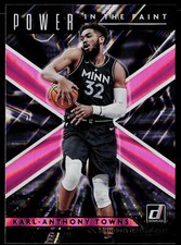 Karl-Anthony Towns 2021-22 Donruss Power in the Paint Holo Pink Laser #5