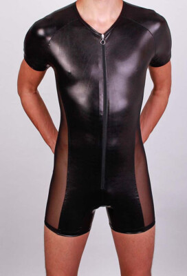 FunBoy Tüll Pantbody in Wetlook Lack-Optik