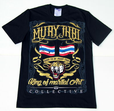 Top MUAY THAI BOXING T-Shirt-XXL-THE KING OF MARTIAL ARTS+Rückenaufdruck-UFC-MMA