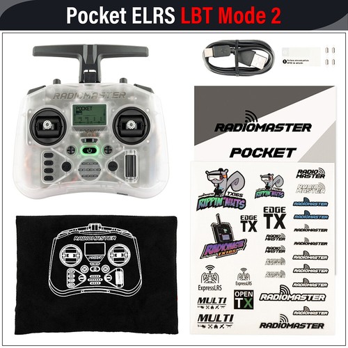 RADIOMASTER Pocket Hall Gimbal RC Transmitter ELRS/CC2500 Remote Control EdgeTX - Picture 28 of 36