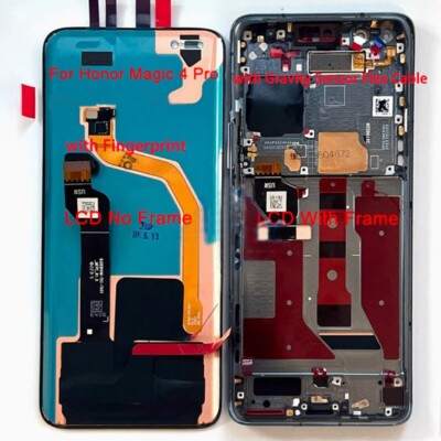 Original For Honor Magic4 Pro OLED Display Touch Screen Digitizer W/ Fingerprint